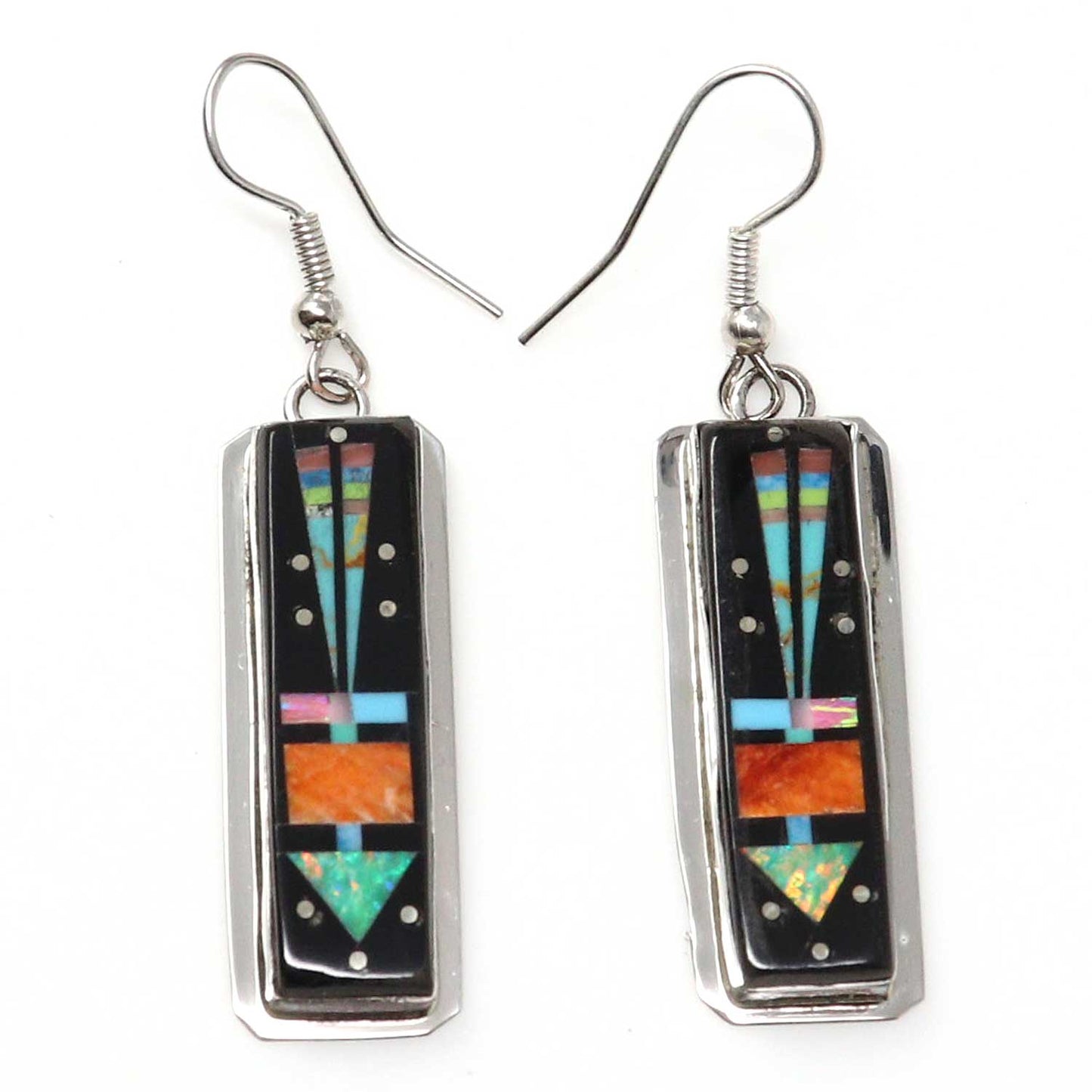 Micro Inlay Yei Earrings by Gilbert & Delvira Smith
