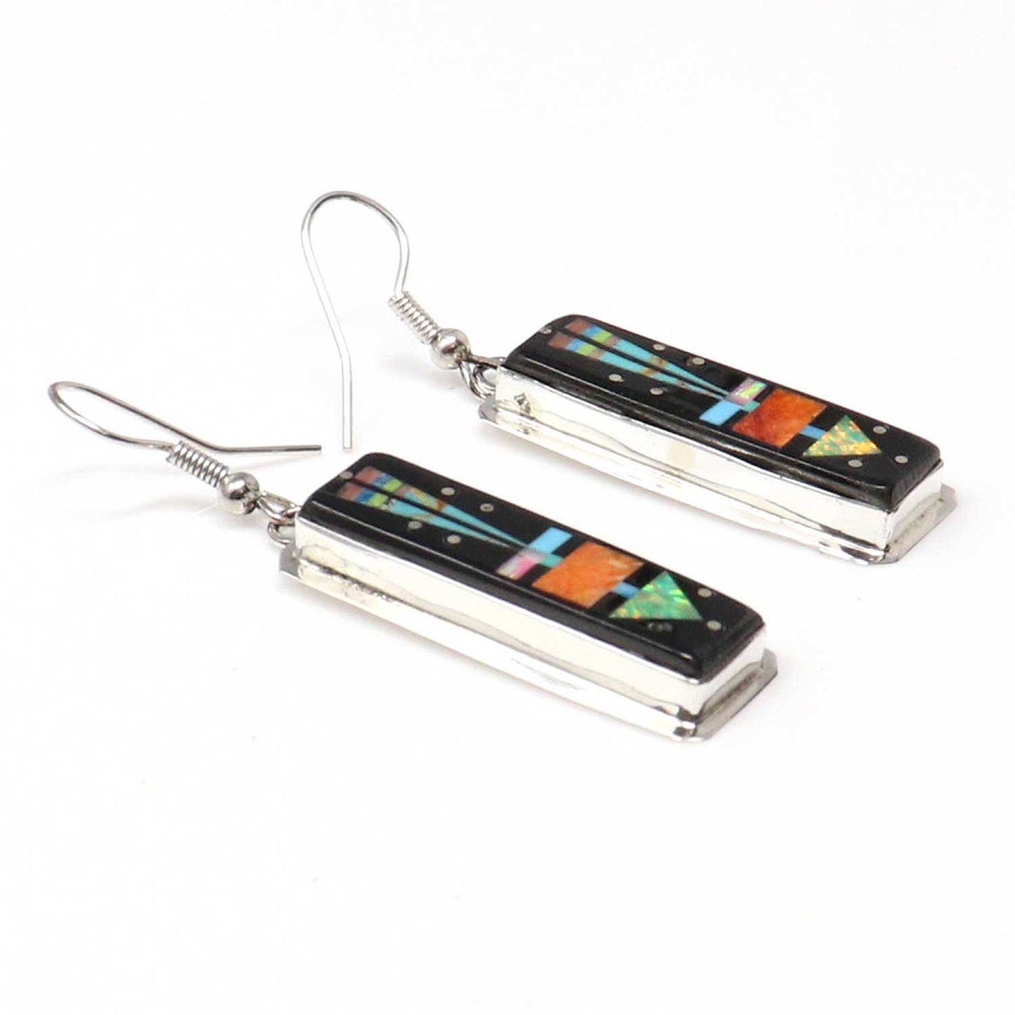 Micro Inlay Yei Earrings by Gilbert & Delvira Smith