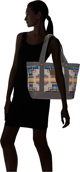 Load image into Gallery viewer, Pendleton Zip Tote, Chief Joseph Blue
