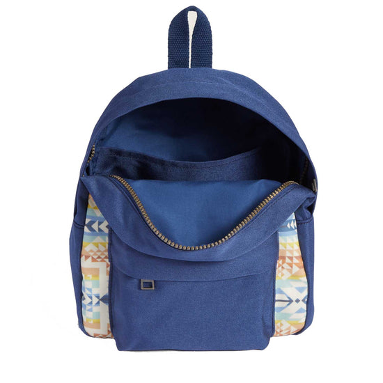 blue canvas mini backpack Pendleton Mini Backpack, Opal Springs, Small