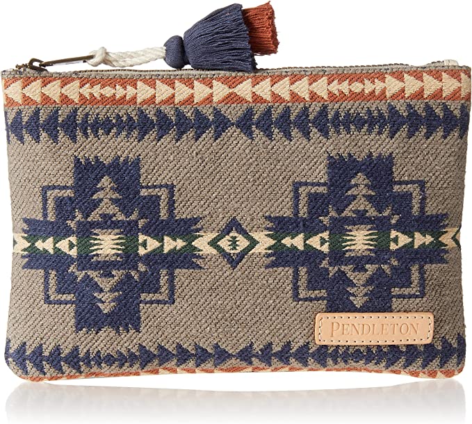 Load image into Gallery viewer, Pendleton Zip Pouch, Chief Joseph Taupe
