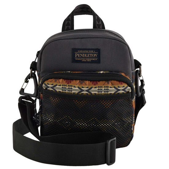 Pendleton Nehalem Grey Crossbody Front