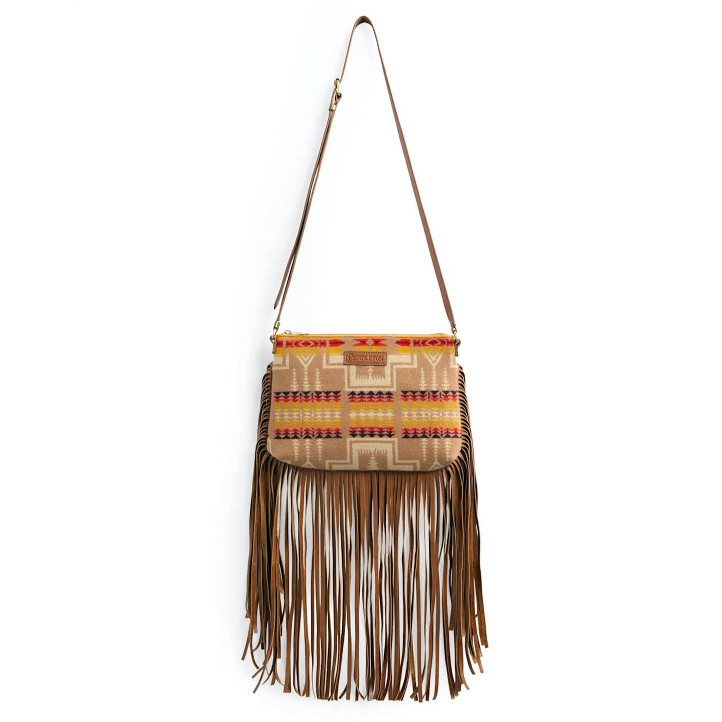 Pendleton Look West Harding Tan Crossbody
