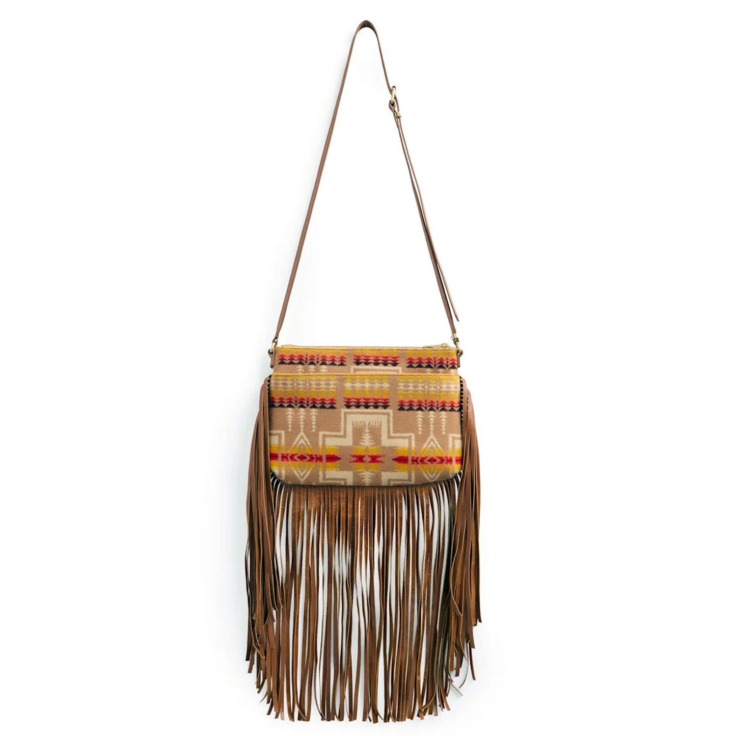 Pendleton Look West Harding Tan Crossbody