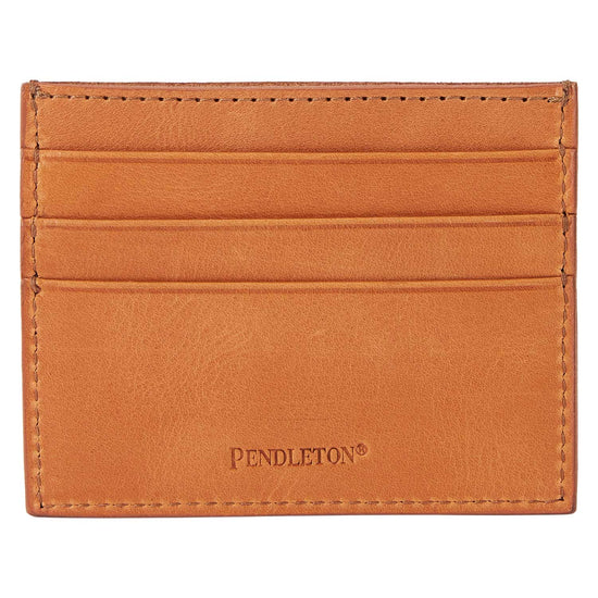 Load image into Gallery viewer, Pendleton Slim Leather Wallet Tan

