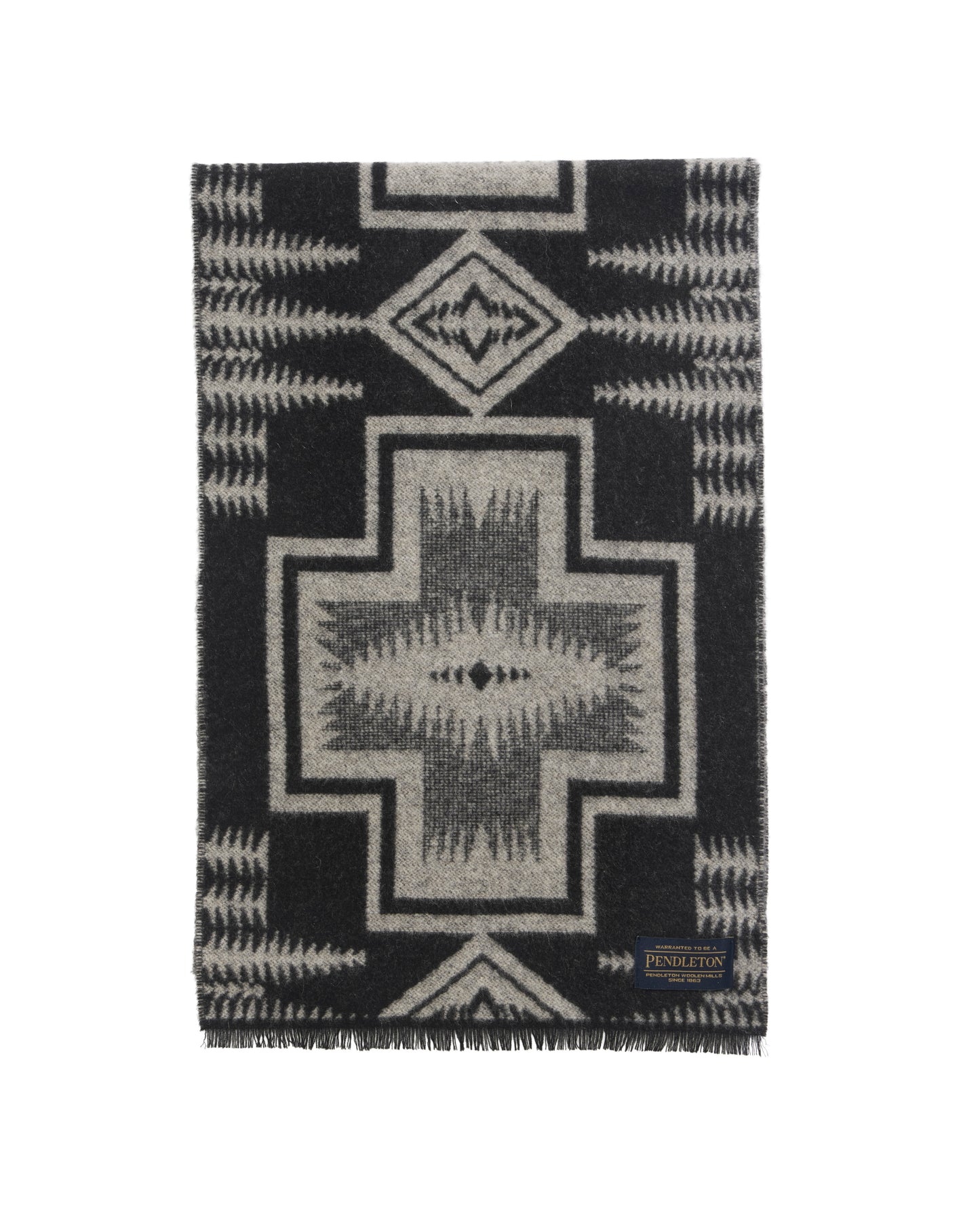 Pendleton Harding Black Jacquard Scarf