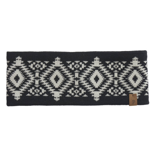 Pendleton Fleece Lined Headband -Los Ojos Black