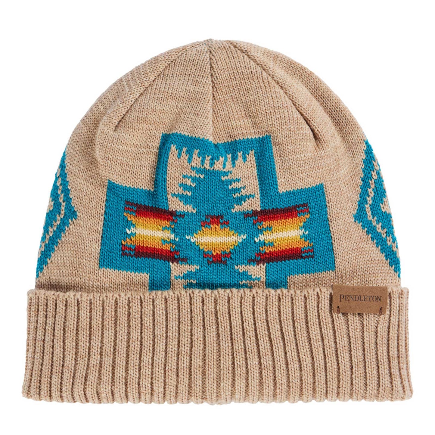 Pendleton Harding Tan Merino Wool Knit Cap