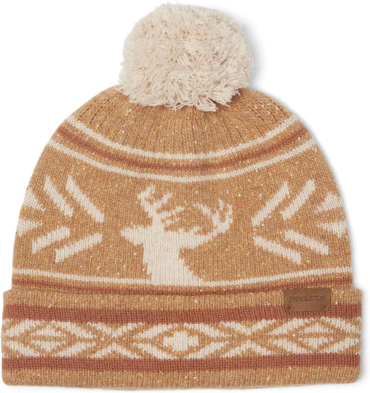 Pendleton Knit Lambs wool Pom Beanie- Moose