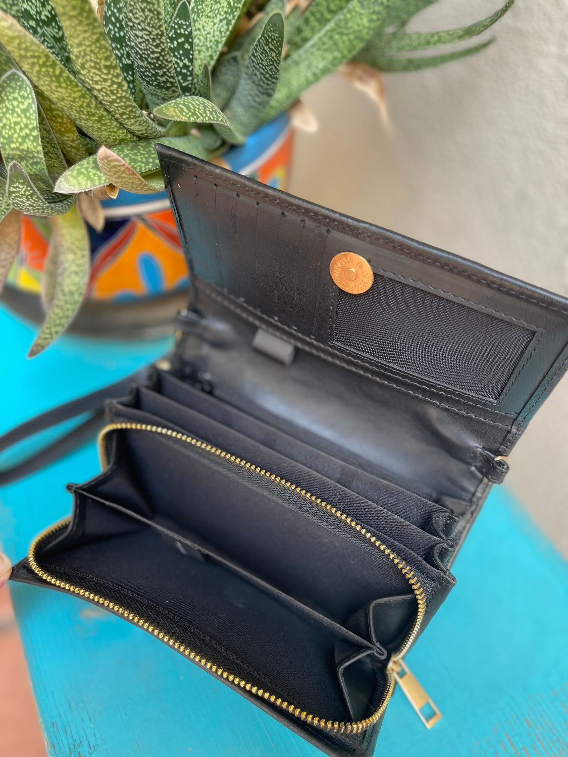 Hand Painted Floral Wallet