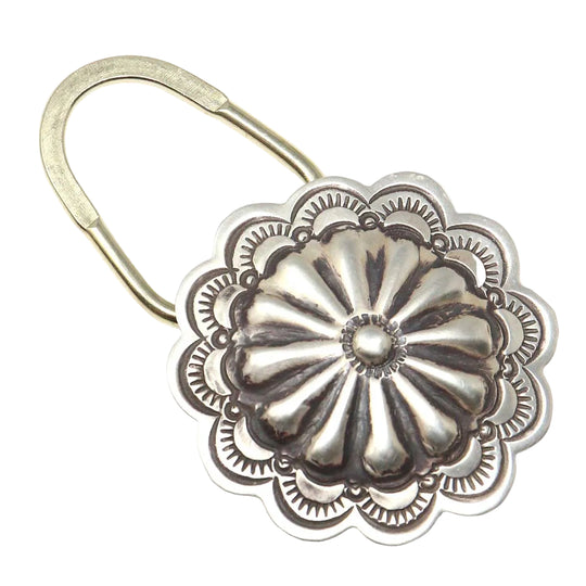 Stamped Sterling Silver Key Ring By Blackgoat