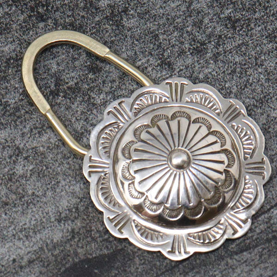 Stamped Sterling Silver Key Ring By Blackgoat