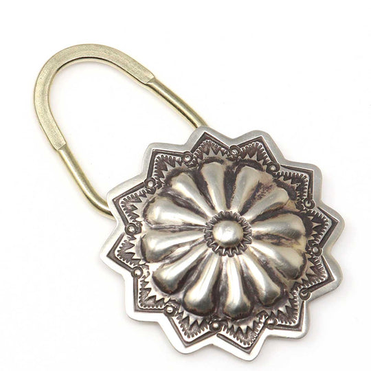 Stamped Sterling Silver Key Ring By Arnold Blackgoat
