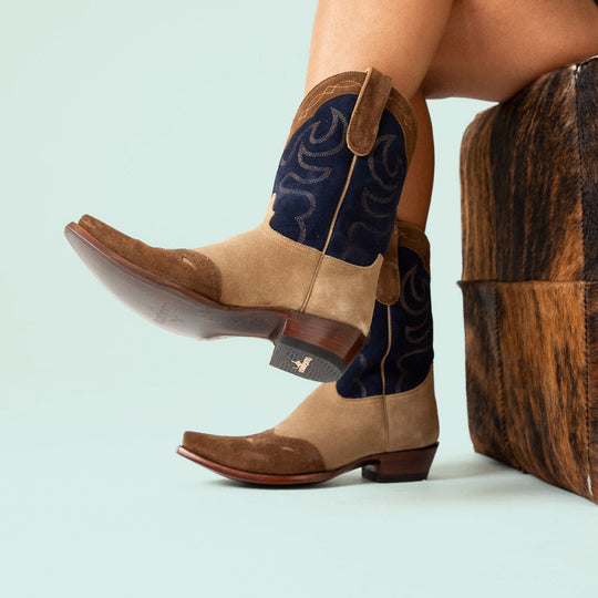 Old Gringo Classic Ride Boot- Taupe/Cinnamon