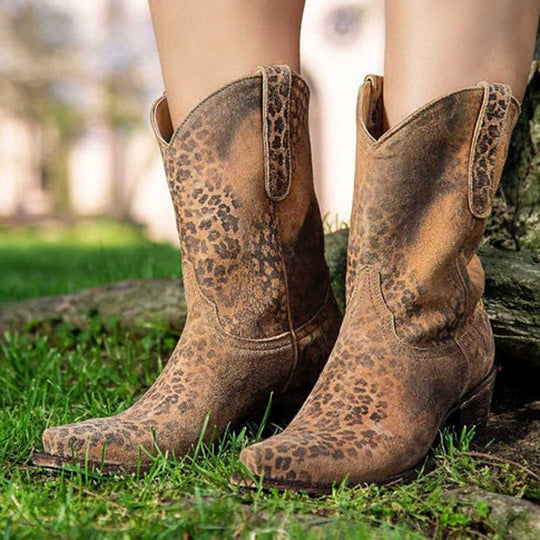 Old Gringo Yippee Ki Yay Leopardito YP Cowgirl Boots