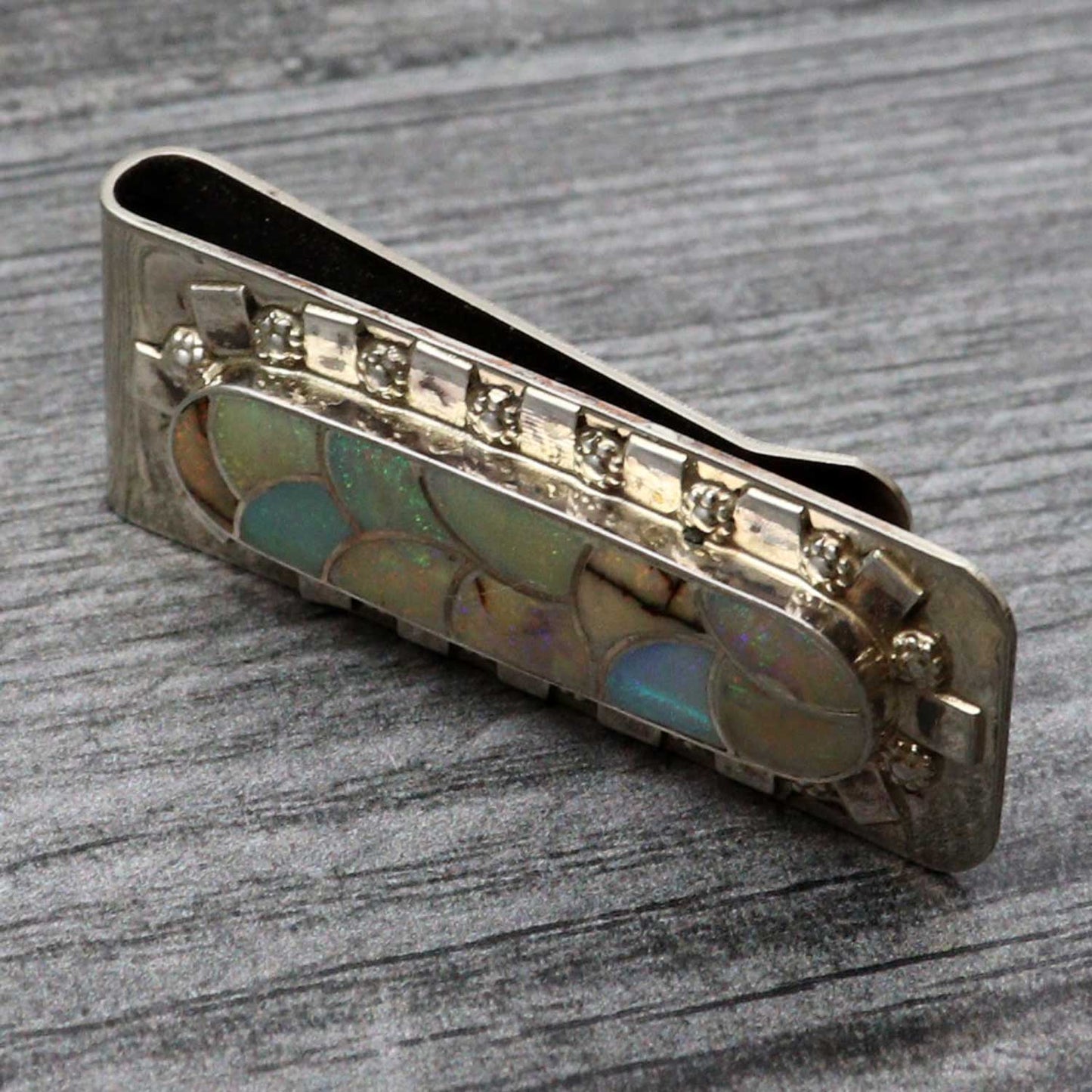 Lab Opal Channel Inlay Money Clip by Halo