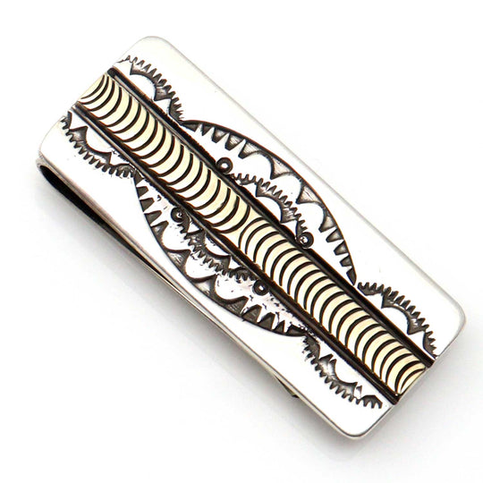 Bruce Morgan 14KT Gold & Silver Money Clip