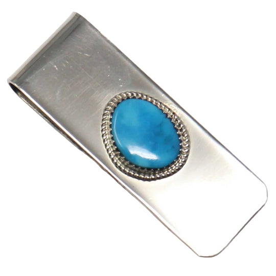 Navaho Turquoise Money Clip by Vanessa Yazzie