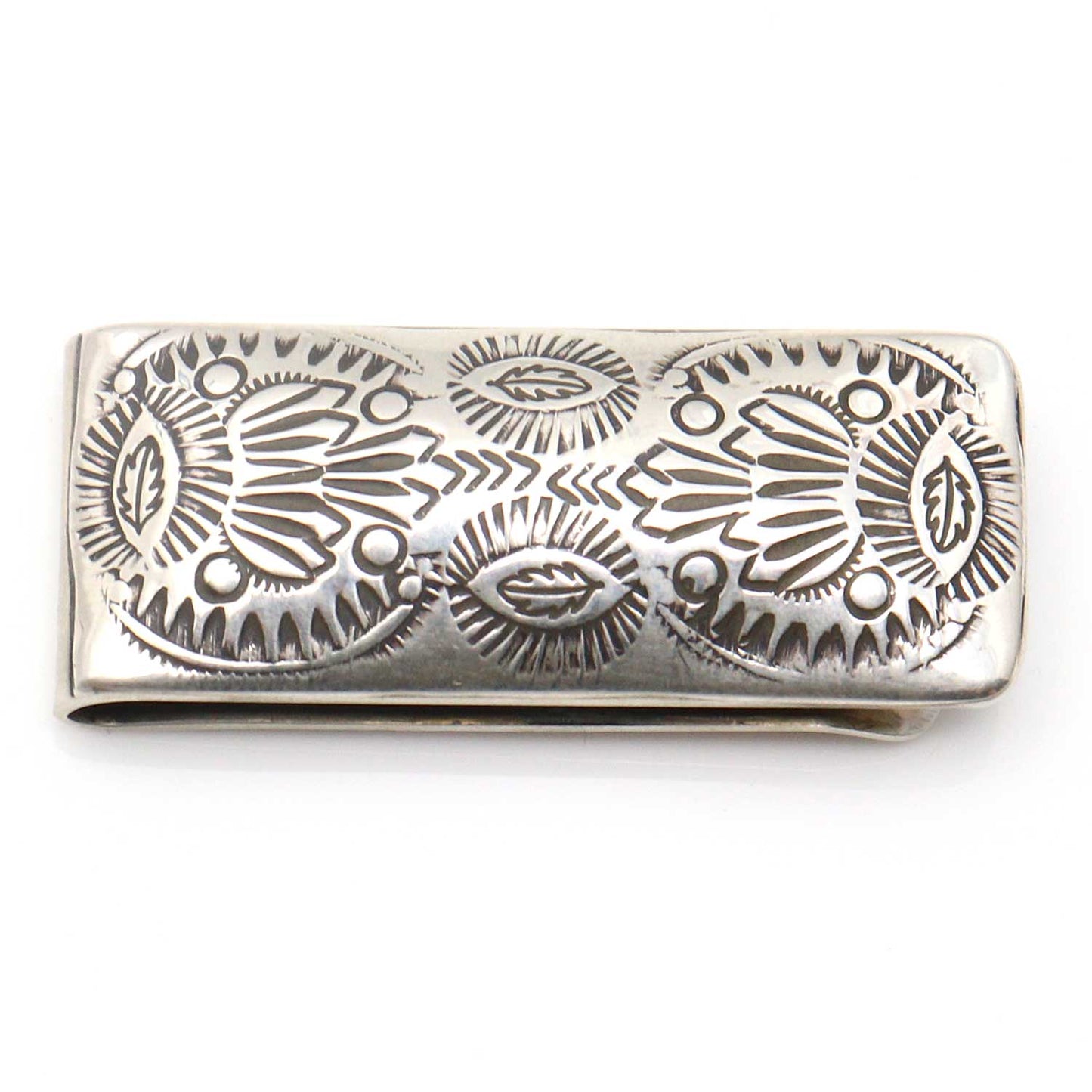 Load image into Gallery viewer, Stamped Silver Money Clip by Skeets
