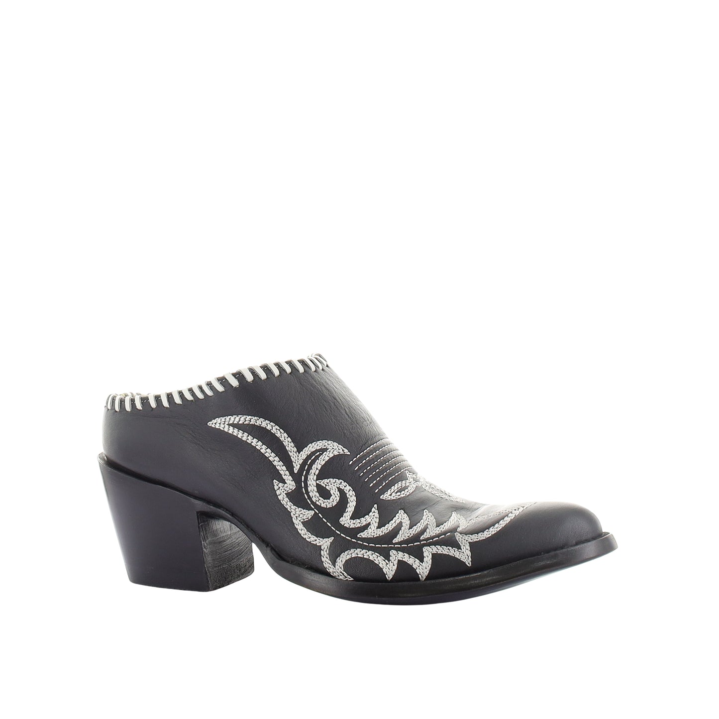 Old Gringo Reviva Mules-Black/White
