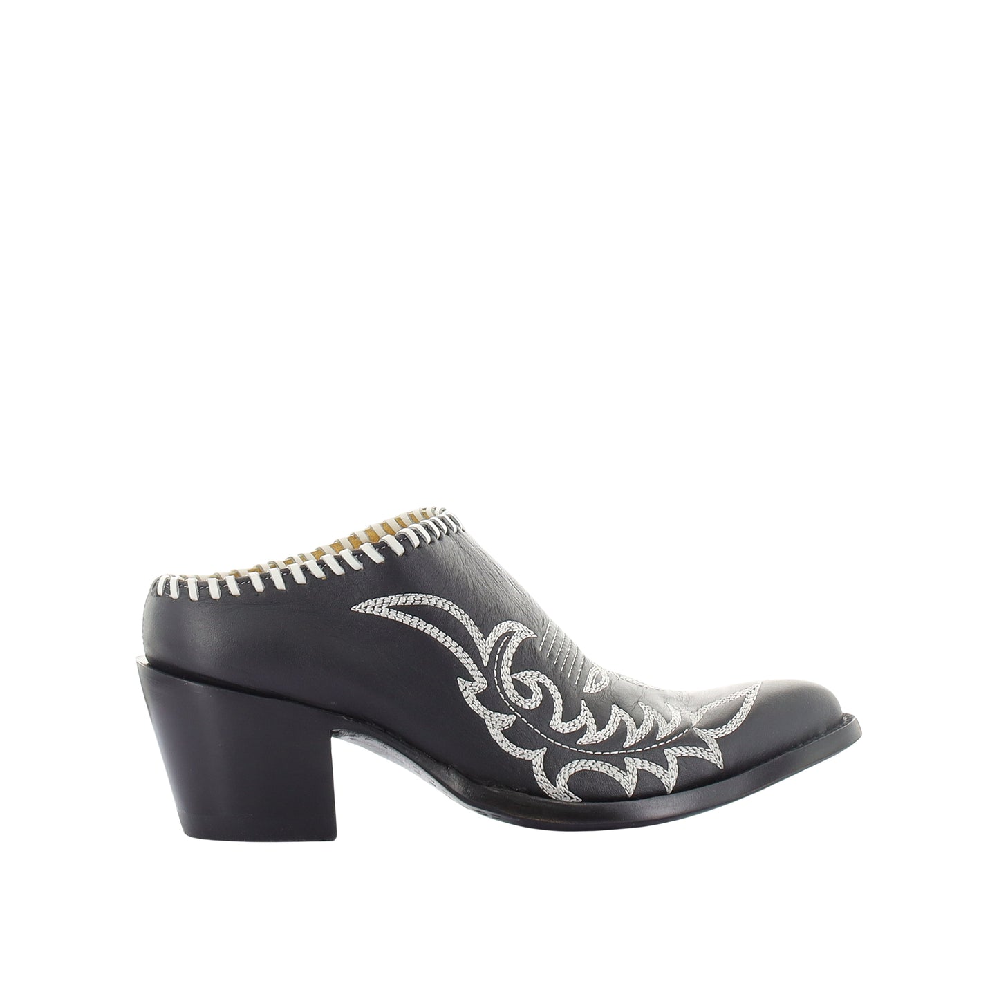 Old Gringo Reviva Mules-Black/White