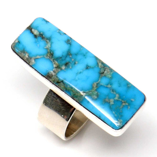Milton Lee's Adjustable Ring with Kingman Turquoise