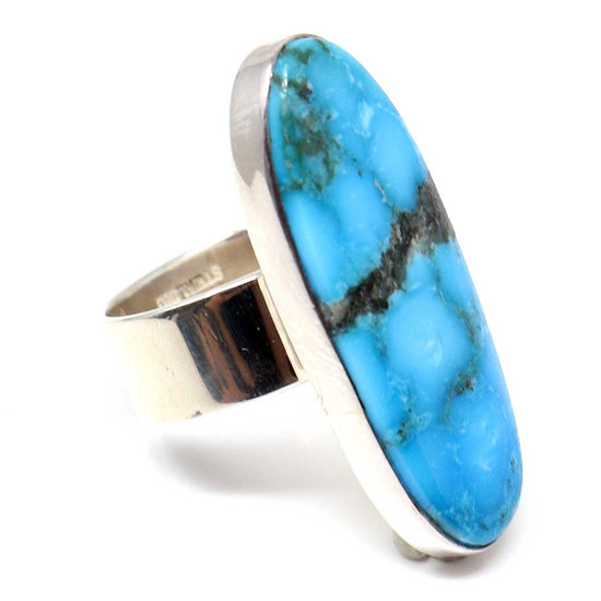 Milton Lee's Adjustable Ring with Kingman Turquoise