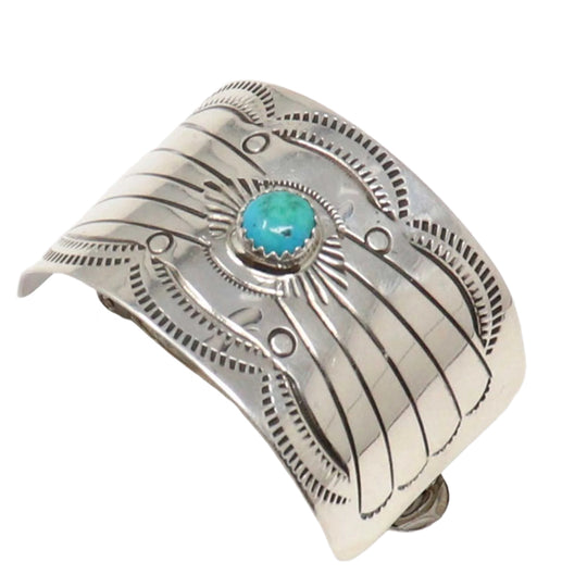 Stamped Silver Hair Clip by Joann Silver