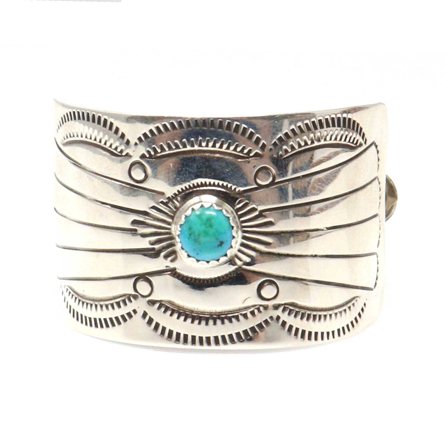 Stamped Silver Hair Clip by Joann Silver