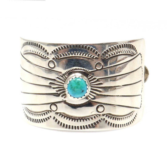 Stamped Silver Hair Clip by Joann Silver