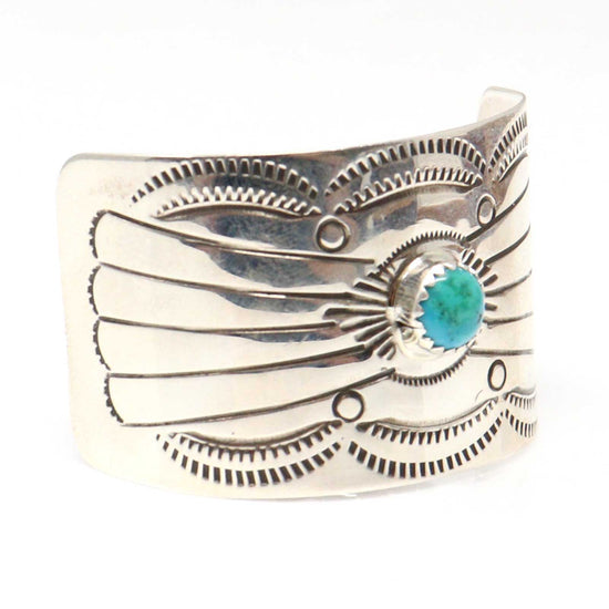 Stamped Silver Hair Clip by Joann Silver