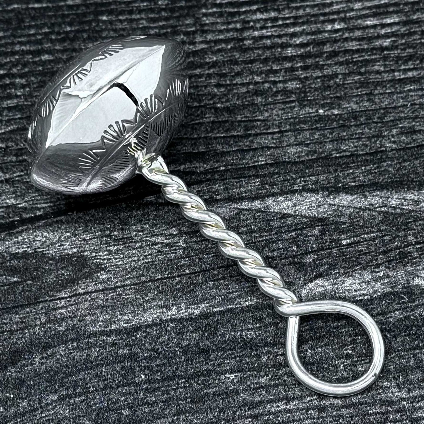 Sterling Silver Baby Rattle By Bertha Begay