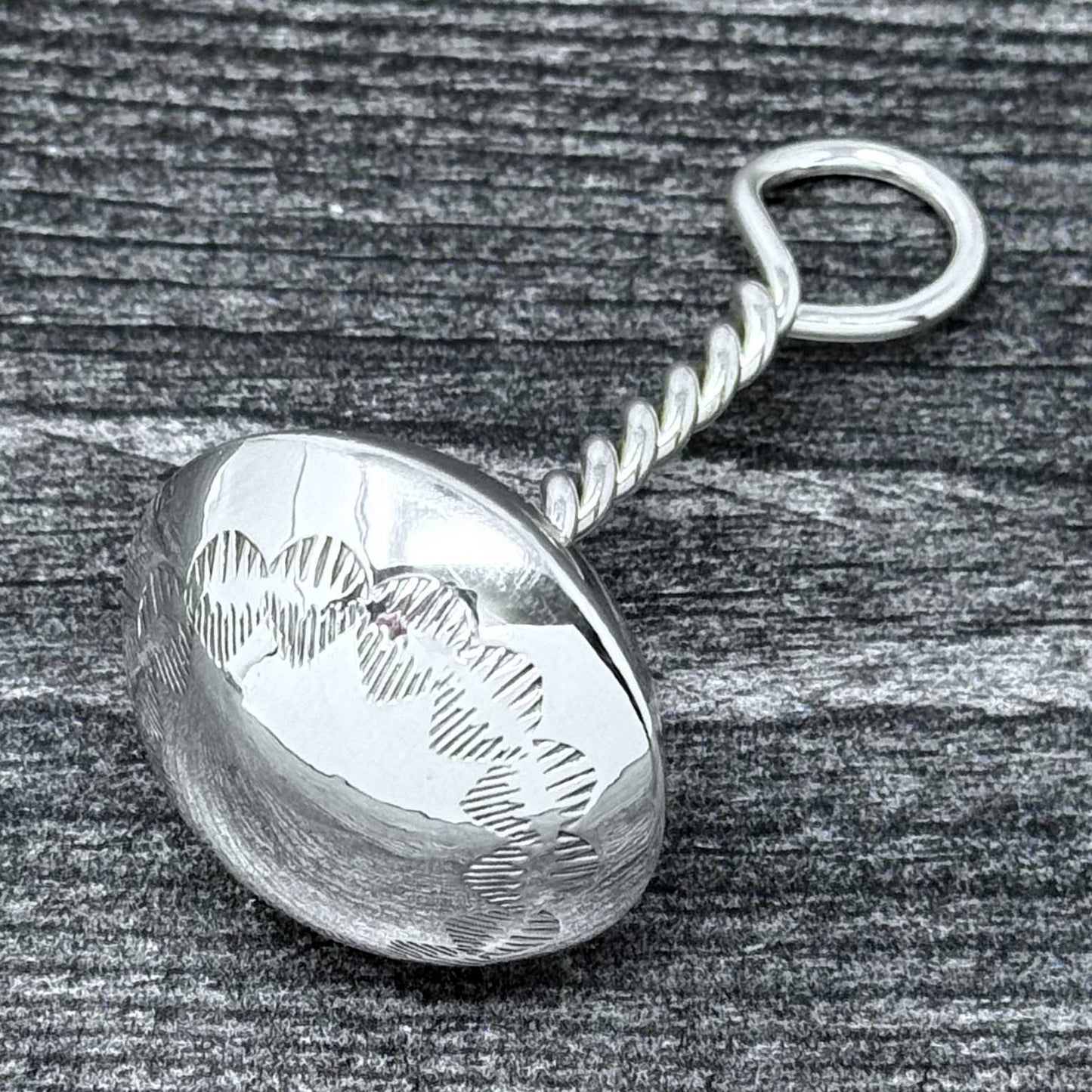 Sterling Silver Baby Rattle By Bertha Begay