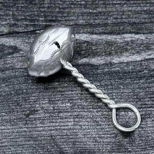 Sterling Silver Baby Rattle By Bertha Begay