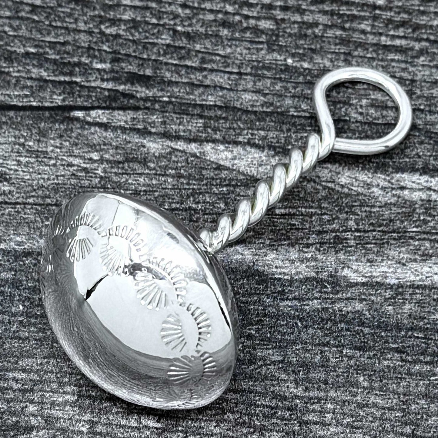 Sterling Silver Baby Rattle By Bertha Begay