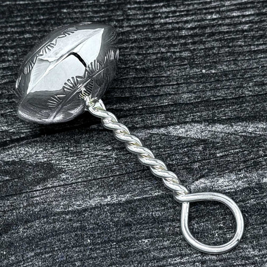 Sterling Silver Baby Rattle By Bertha Begay