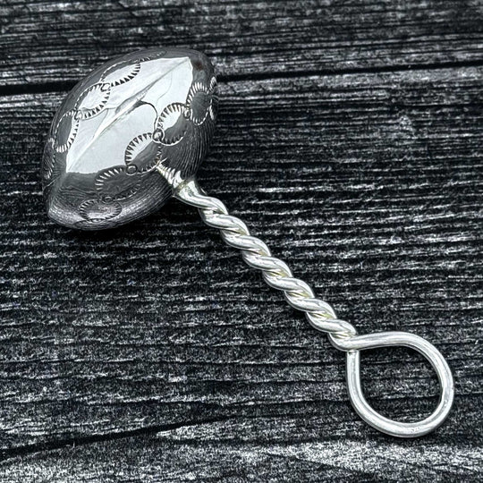 Sterling Silver Baby Rattle By Bertha Begay