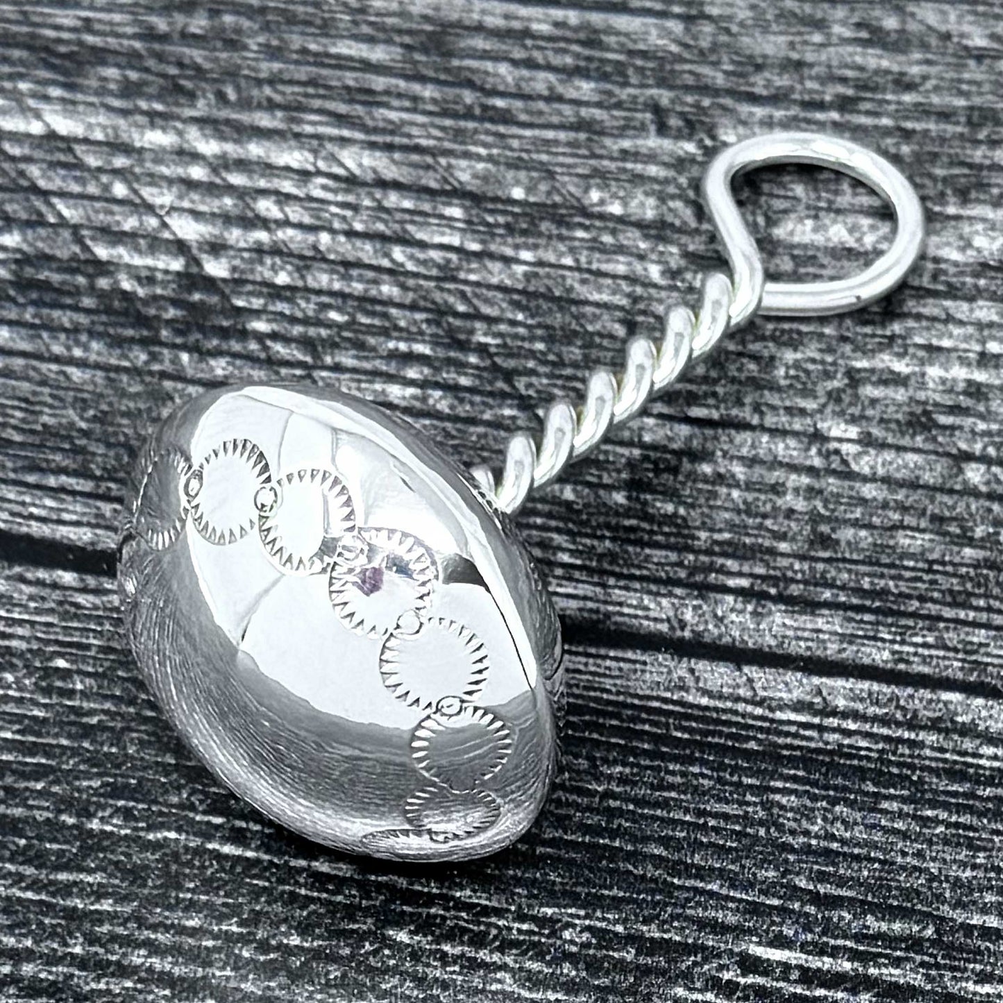 Sterling Silver Baby Rattle By Bertha Begay