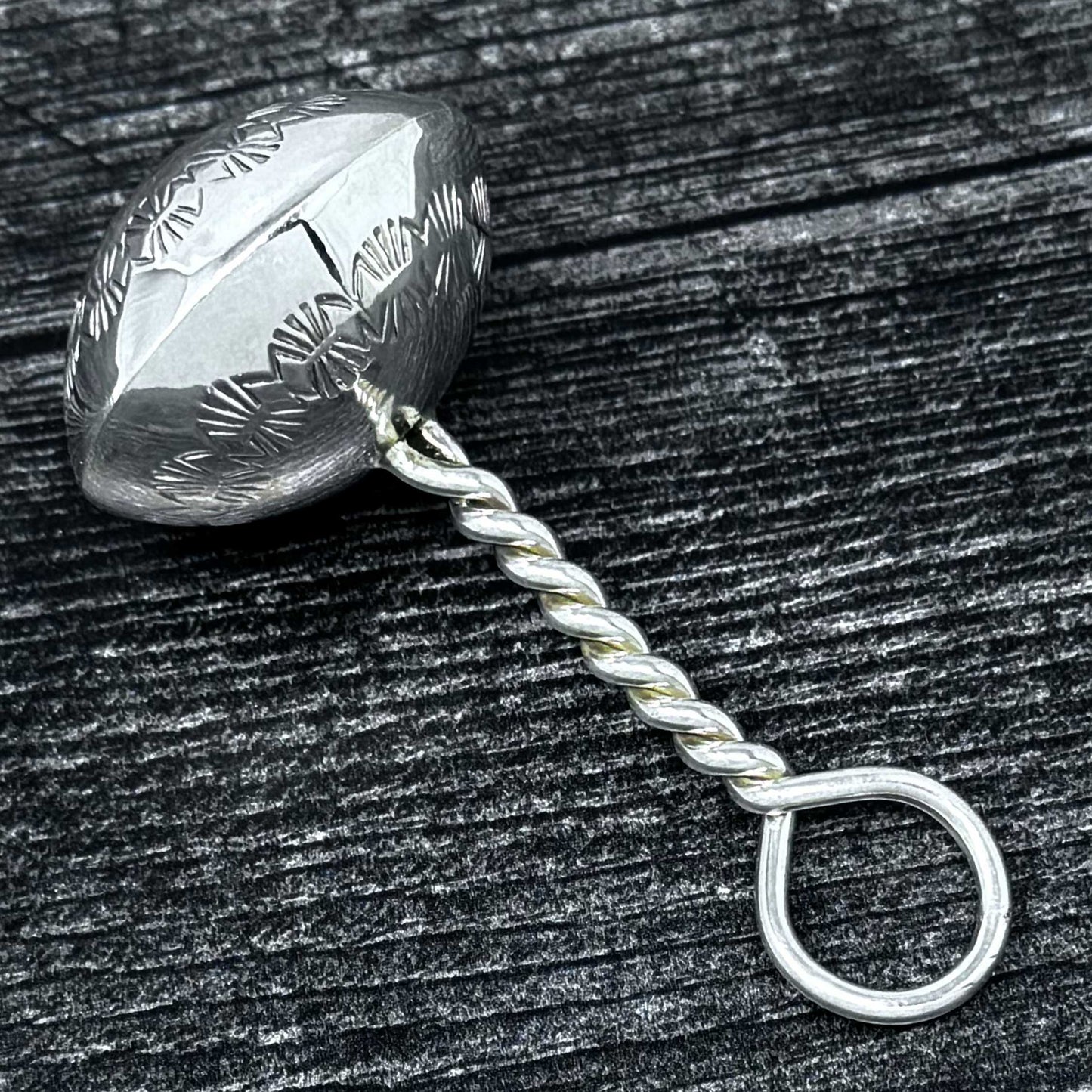 Sterling Silver Baby Rattle By Bertha Begay