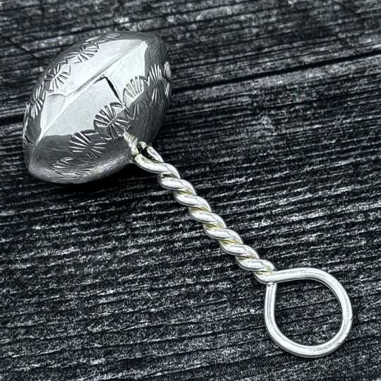 Sterling Silver Baby Rattle By Bertha Begay