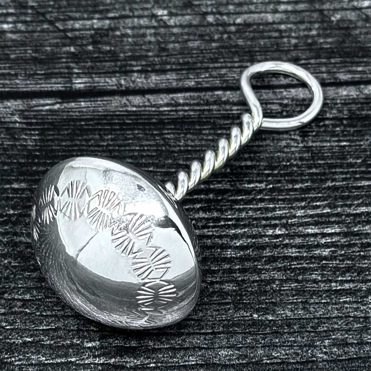 Sterling Silver Baby Rattle By Bertha Begay