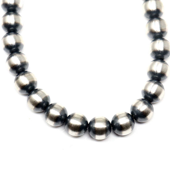 22" 10 mm Sterling Silver Pearls