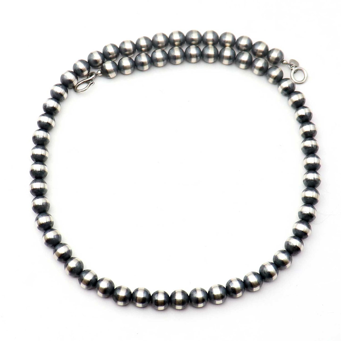 24" 10 mm Sterling Silver Pearls