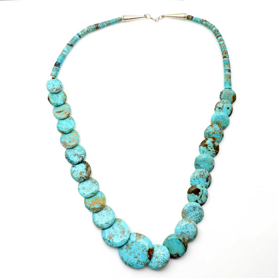 27" Graduated Turquoise Bead Necklace by Garcia