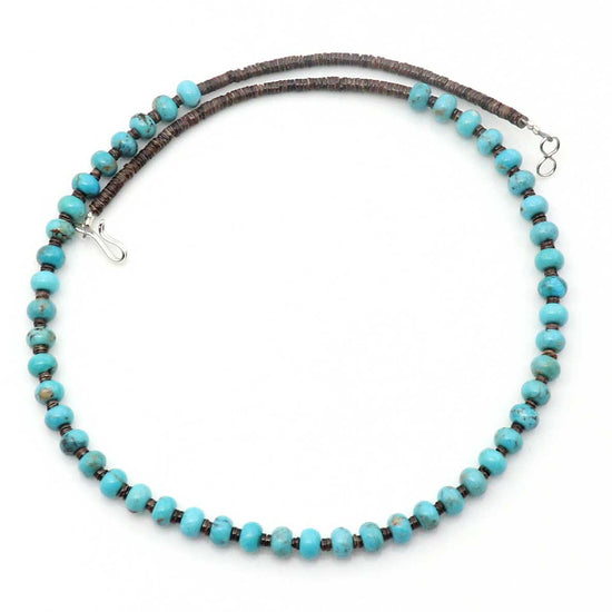 18" Turquoise & Heische Shell Necklace
