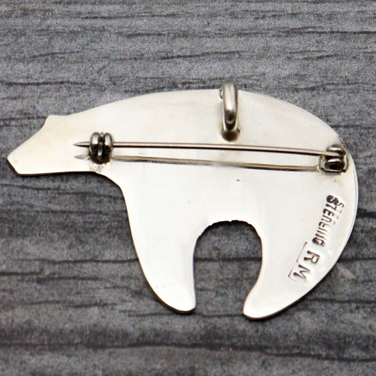 Load image into Gallery viewer, Sterling Silver Heartline Bear Pin-Pendant Combination

