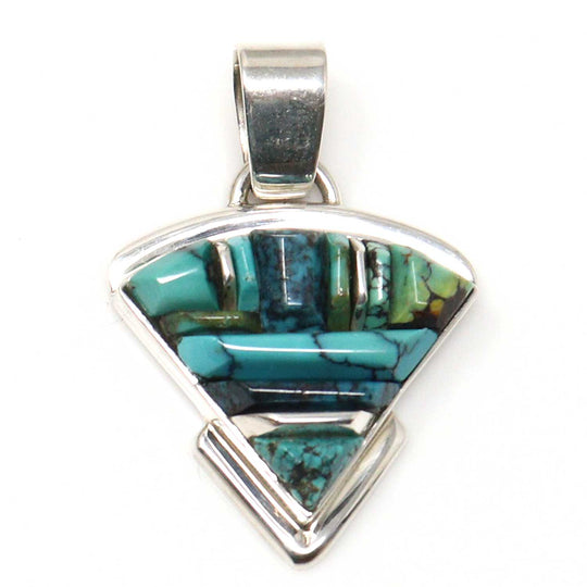 Cobbled Inlay Pendant by Nataanii