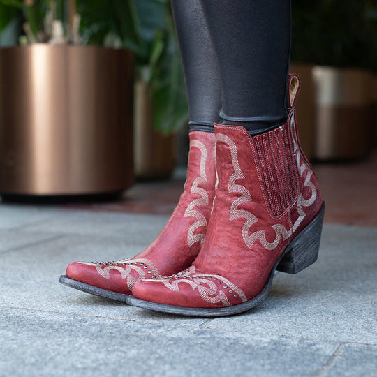 Old Gringo Shay Women's Ankle Bootie - Vesuvio Red