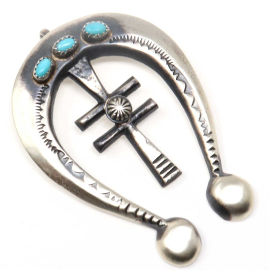 Silver Naja With 3 Turquoise Stones by Victor Cayatineto