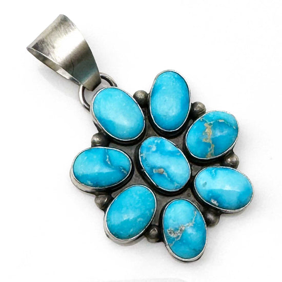 Cluster Pendant Featuring Blue Ridge Turquoise